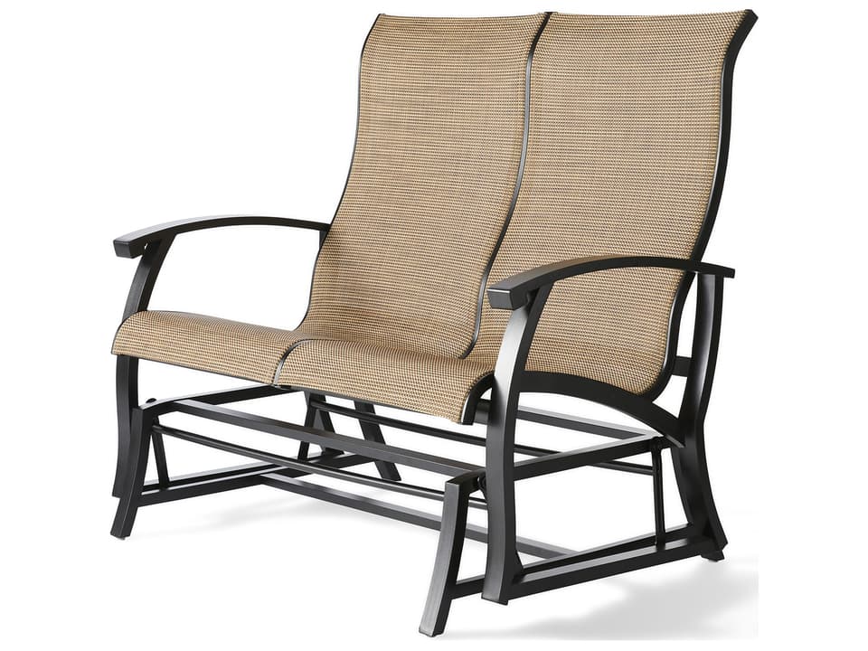 Georgetown Sling Outdoor Aluminum Loveseat Glider