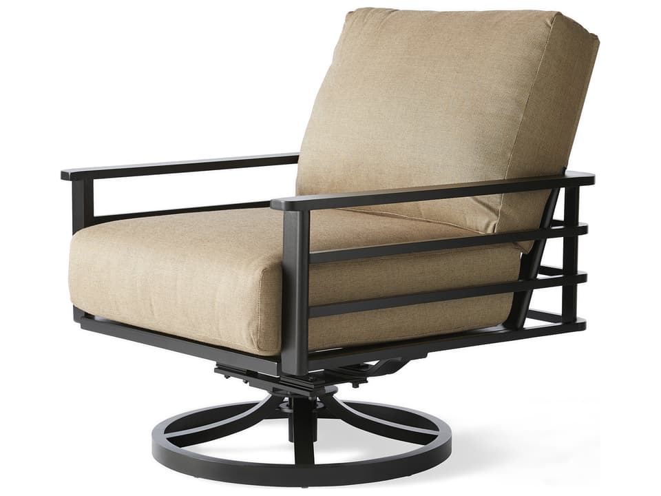 Sarasota Outdoor Swivel Rocking Lounge Chair with Aluminum Frame