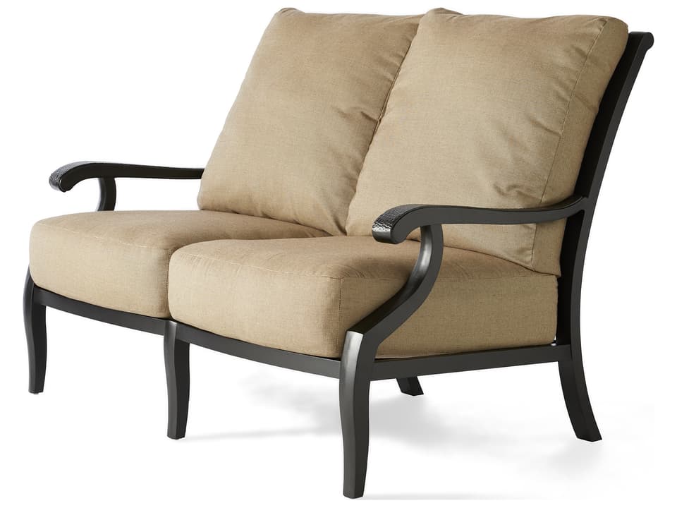 Turin Cushion Cast Aluminum Outdoor Patio Loveseat