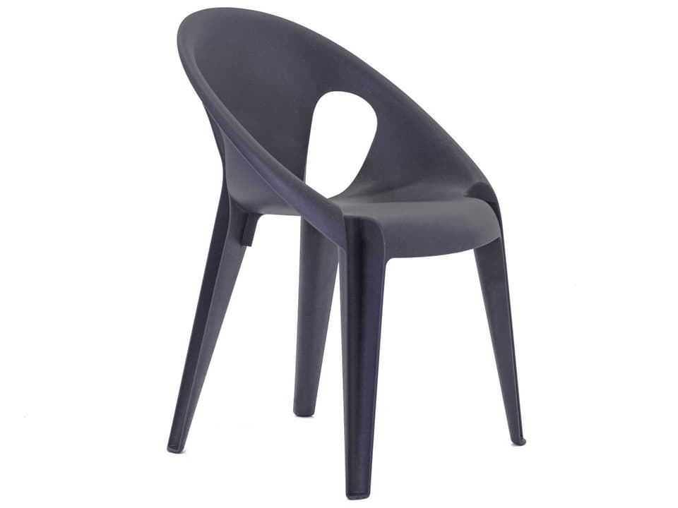 Magis Bell Midnight Recycled Polypropylene Indoor Outdoor Lounge Chair