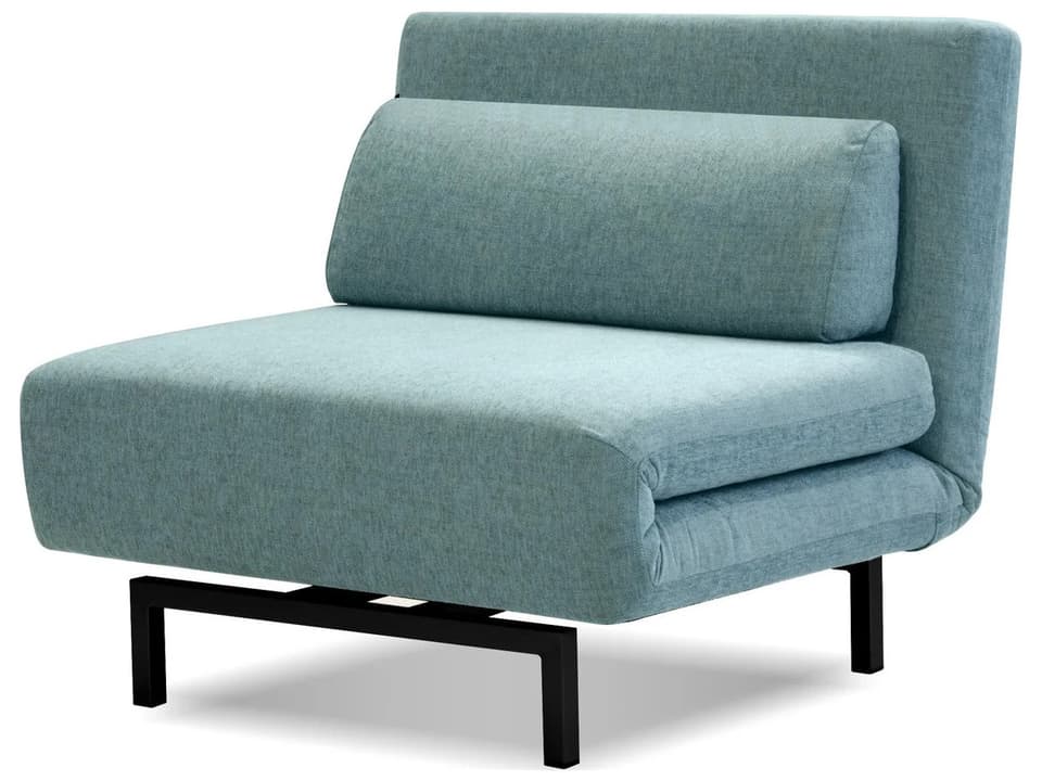 Iso Blue Upholstered Recliner
