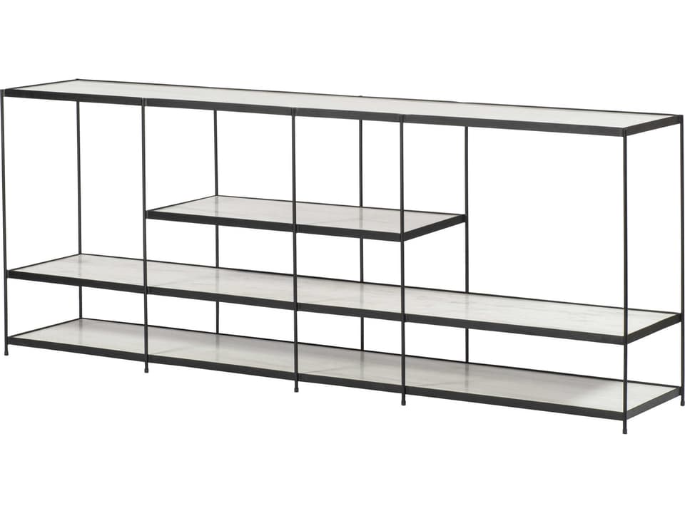 Etta Industrial Black Etagere