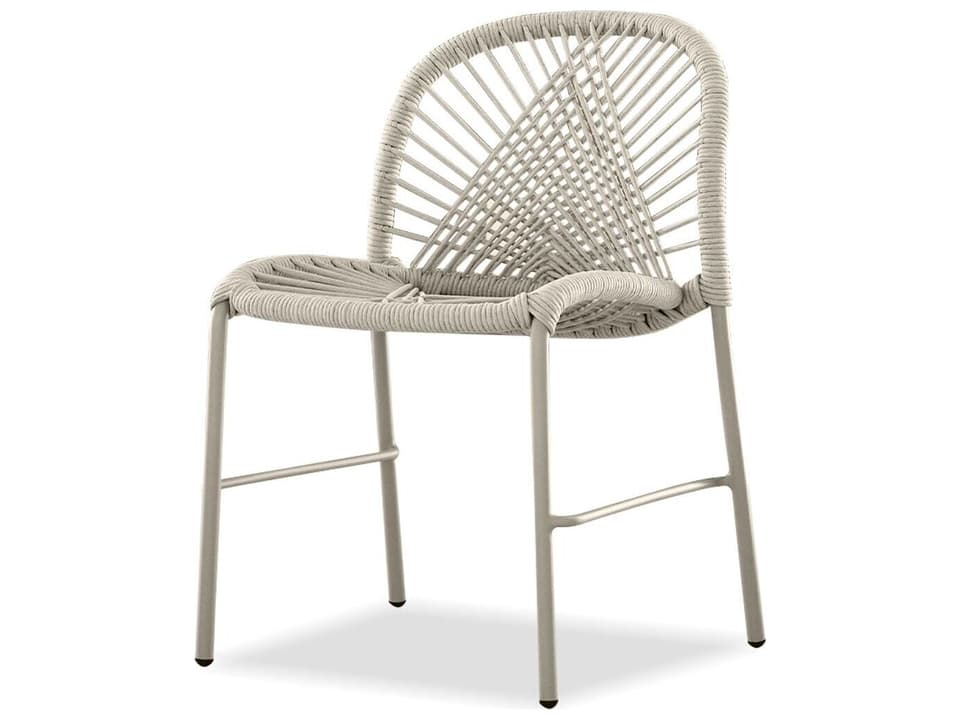 Kamari White Armless Dining Chair