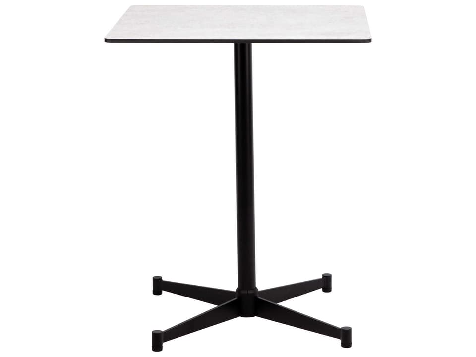 Pinto Square Wood Grey Black Dining Table