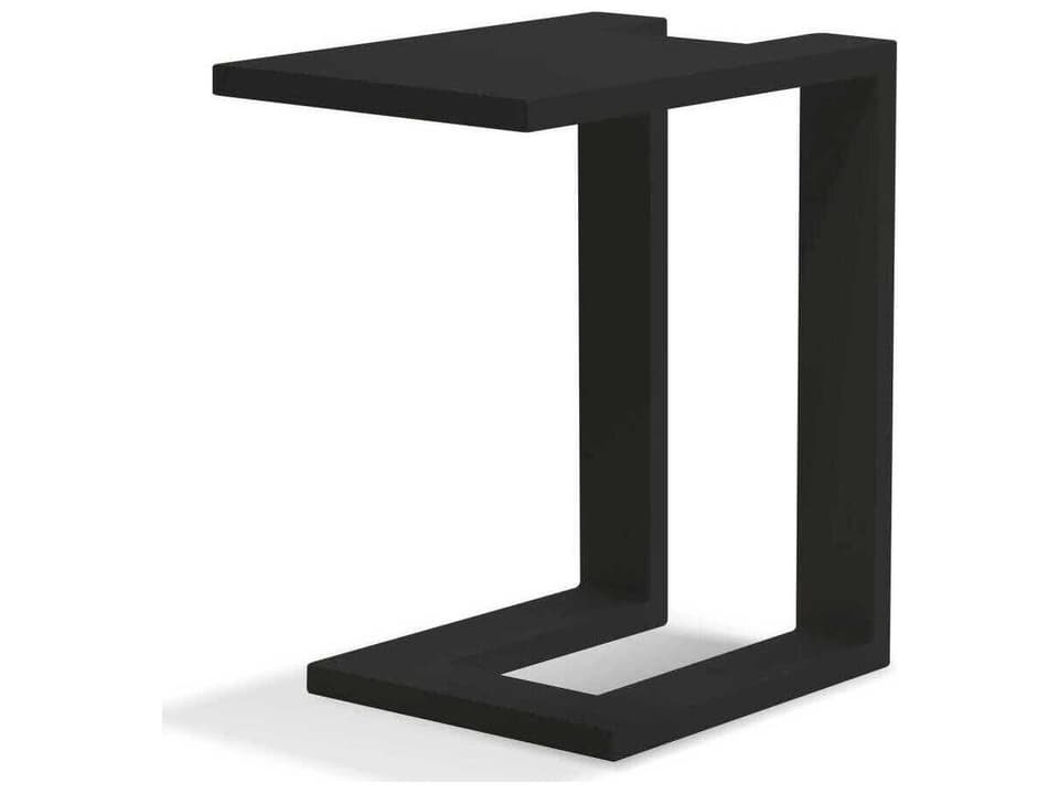 Ambleside Outdoor End Table in Black Aluminum