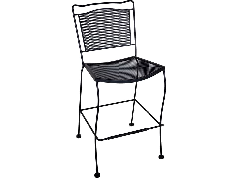 Cahaba Wrought Iron Metal Outdoor Bar Stool