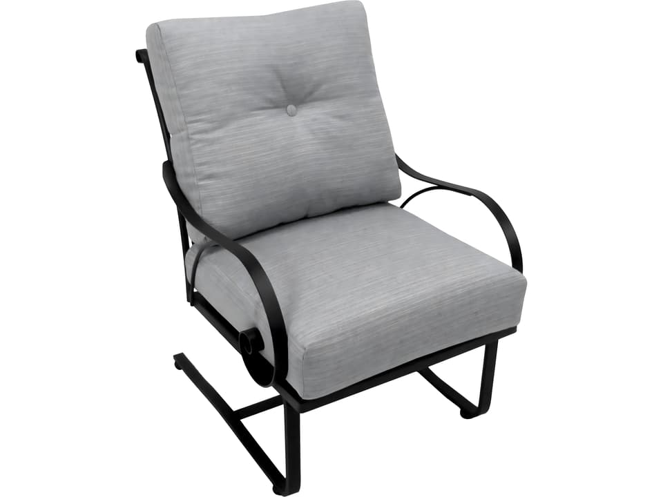 Monticello Wrought Iron Spring Lounge Chair