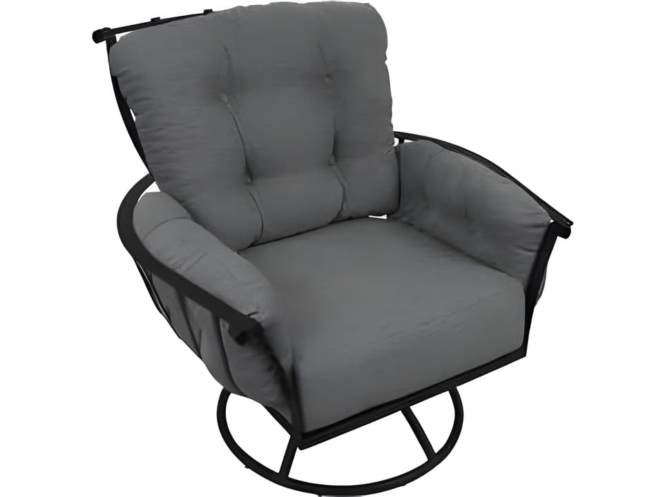 Vinings Deep Seating Wrought Iron Swivel Rocker Outdoor Lounge Chair