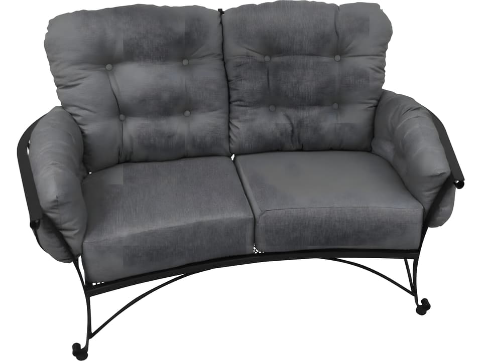 Vinings Deep Seating Wrought Iron Loveseat with Cushions