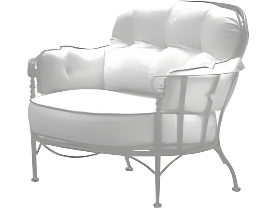 Athens Deep Seating Wrought Iron Cuddle Outdoor Lounge Chair