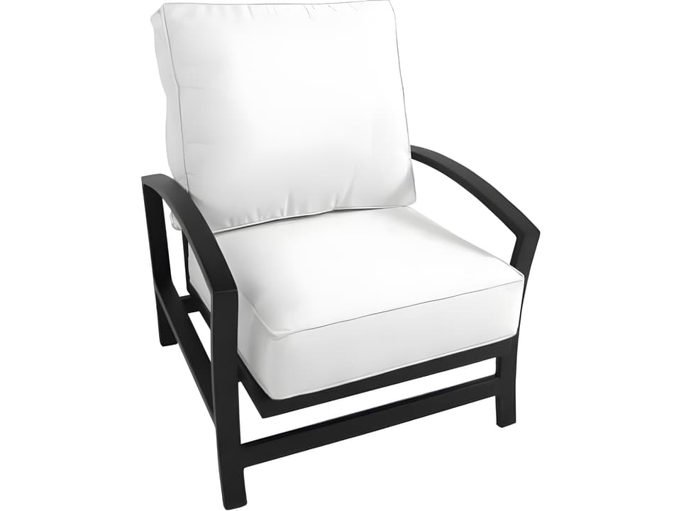 Maddux Wrought Iron Spring Outdoor Lounge Chair