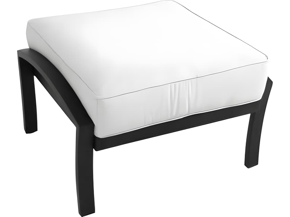 Maddux Wrought Iron Patio Ottoman
