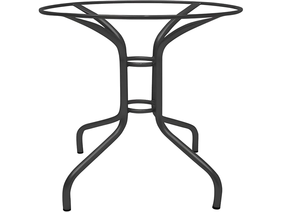 Luna Wrought Iron Table Base in Charcoal