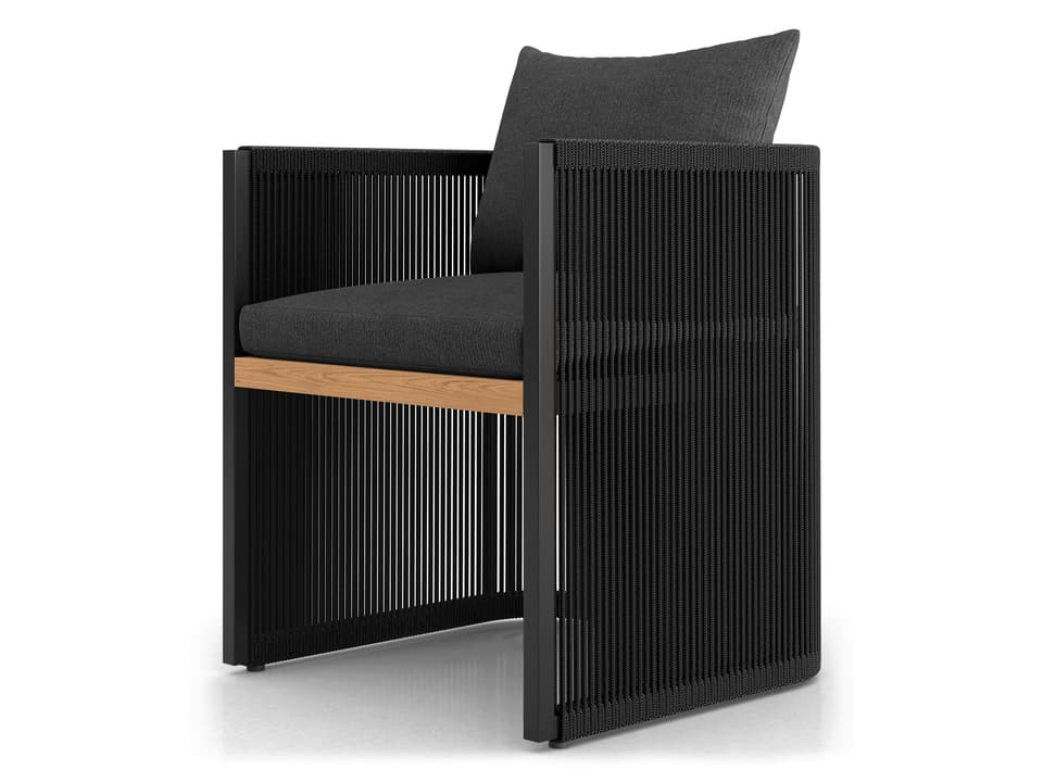 Haukland Aluminum Rope Cushion Dining Chair