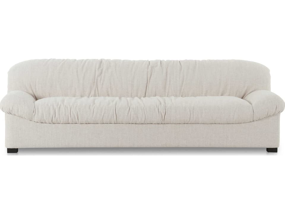 Halston Cream Upholstered Sofa