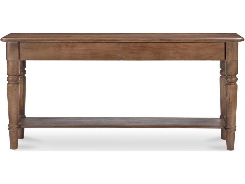 Russet Rectangular Wood Console Table