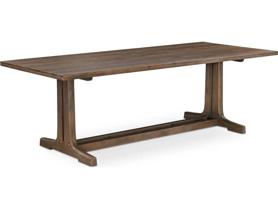 Samuel Rectangular Wood Brown Dining Table