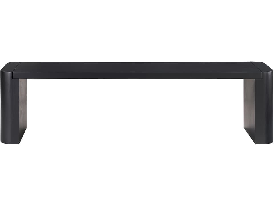 Post Black Accent Bench