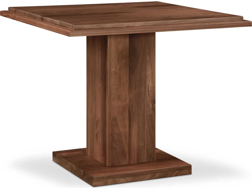 May Square Wood Walnut Dining Table