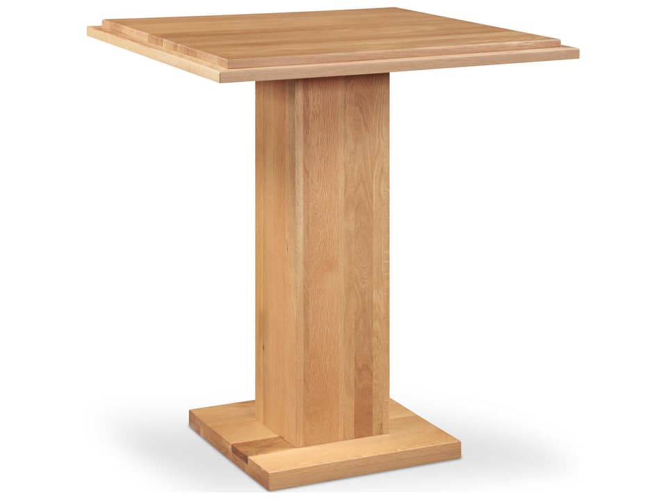 May Natural Square Solid Oak Bar Table
