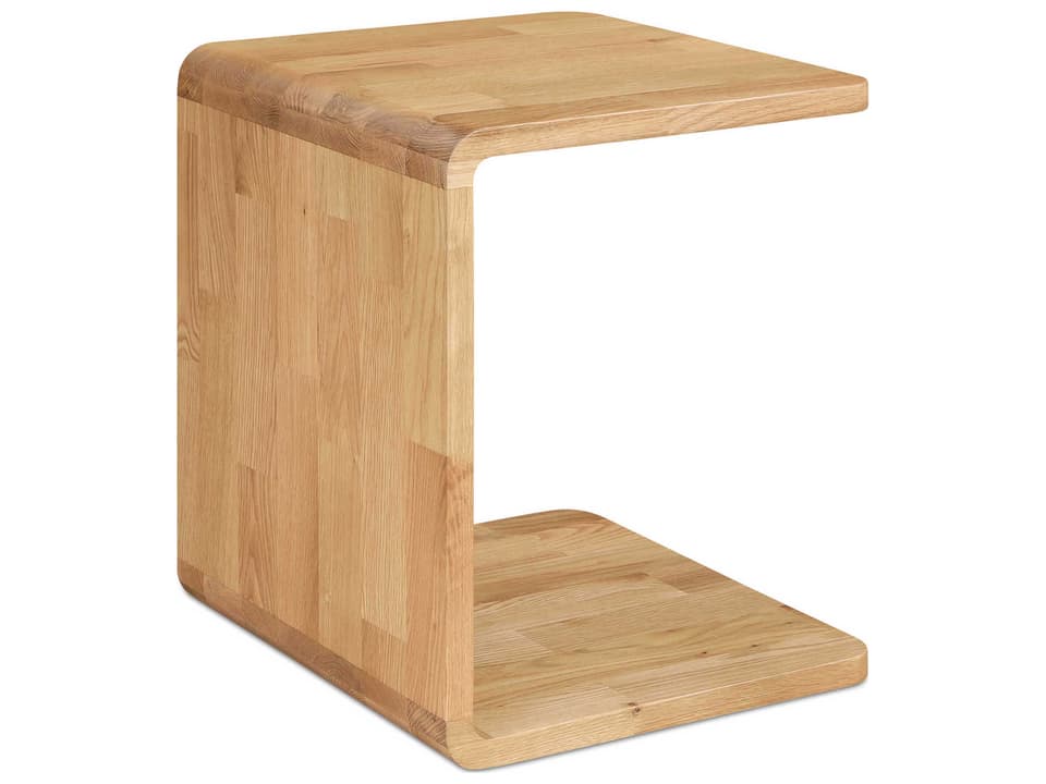 Carrie Rectangular Wood Natural End Table