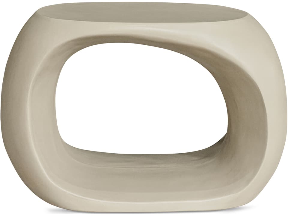 Albers Cream Accent Stool Concrete for Indoor Outdoor Use