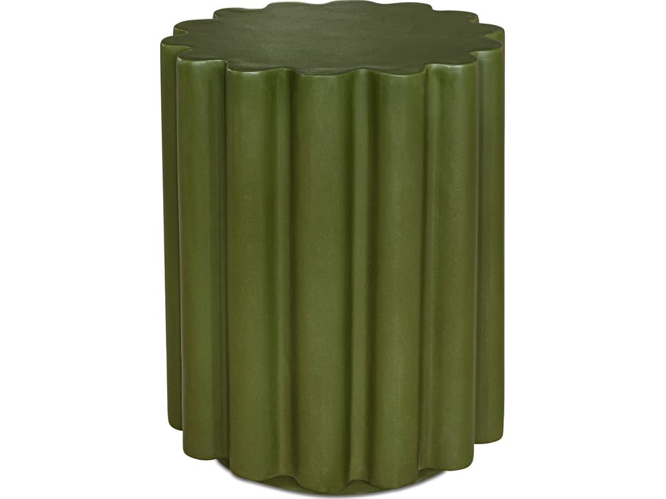 Taffy Accent Table Green Concrete