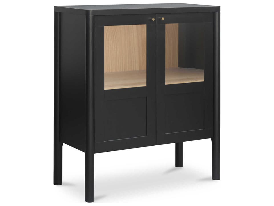 Hannah Black Oak Wood Accent Chest