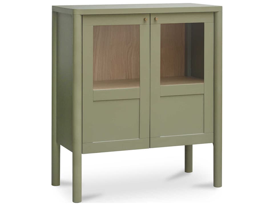 Hannah Green Oak Wood Accent Chest