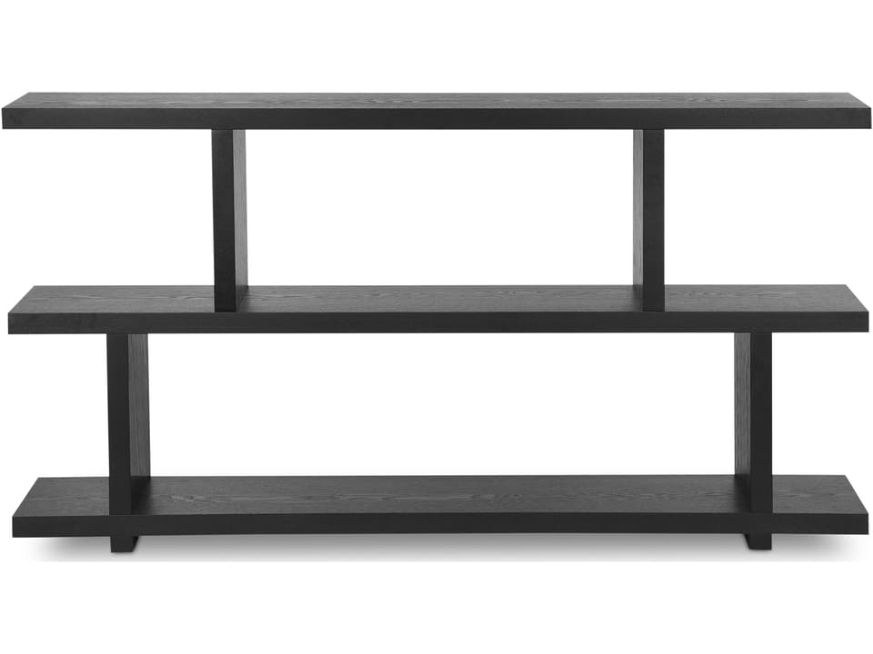 Miri Black Bookcase