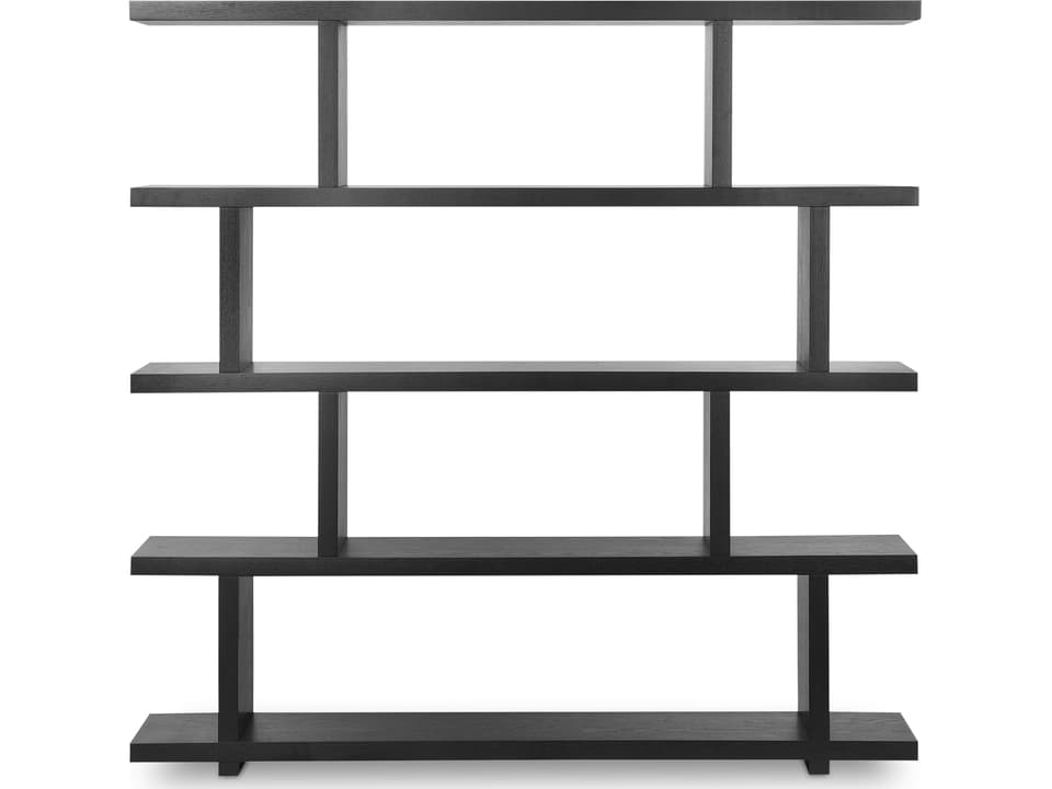 Miri Black Large Bookcase