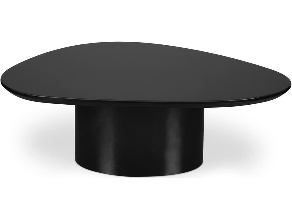 Eden Coffee Table Black Lacquer Sculptural