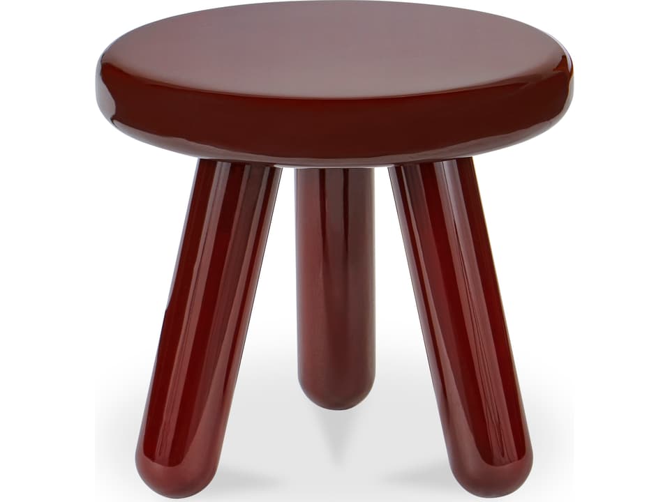 Joy Accent Table Deep Red Lacquer