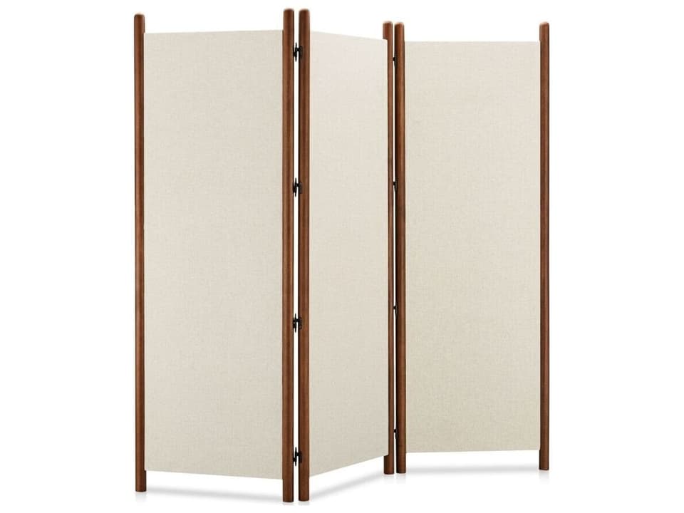 Enni White 3 Panel Room Divider