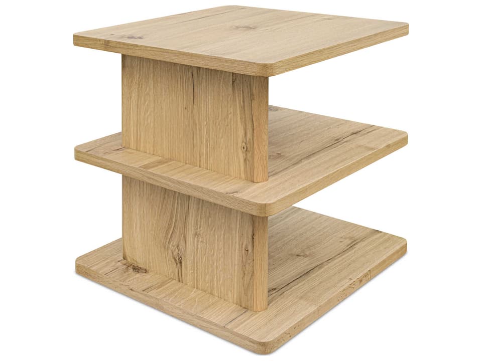 Casey Square Wood Natural End Table