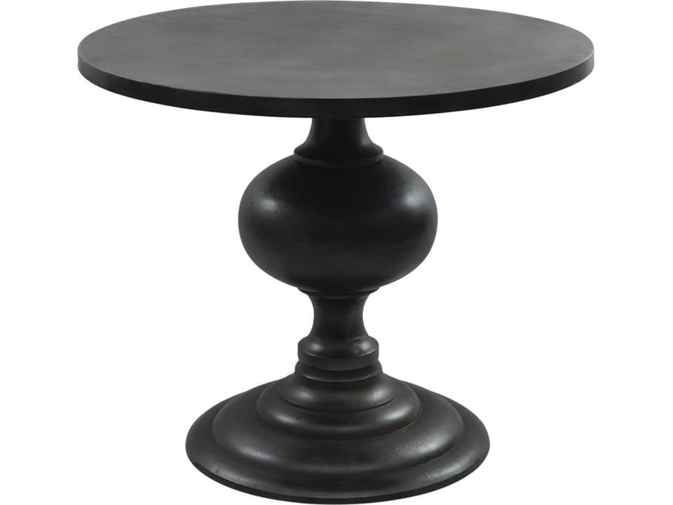 Lexie Round Dining Table 35 Inch Black Aluminum