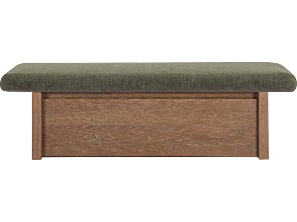 Gemma Green Upholstered Accent Bench