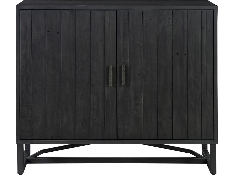 Sierra Black Pine Wood Accent Chest