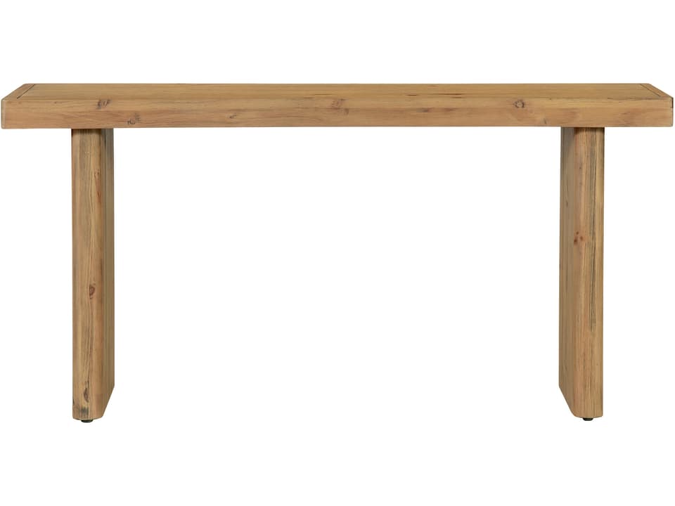 Monterey Rectangular Wood Natural Console Table