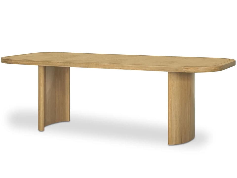 Mallory Rectangular Wood Natural Dining Table