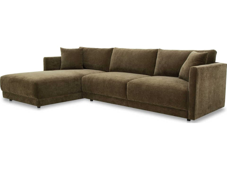 Bryn 4-Seat Upholstered Sectional Sofa in Heritage Cedar Green