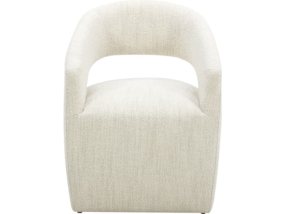 Barrow Rolling Dining Chair Performance Fabric