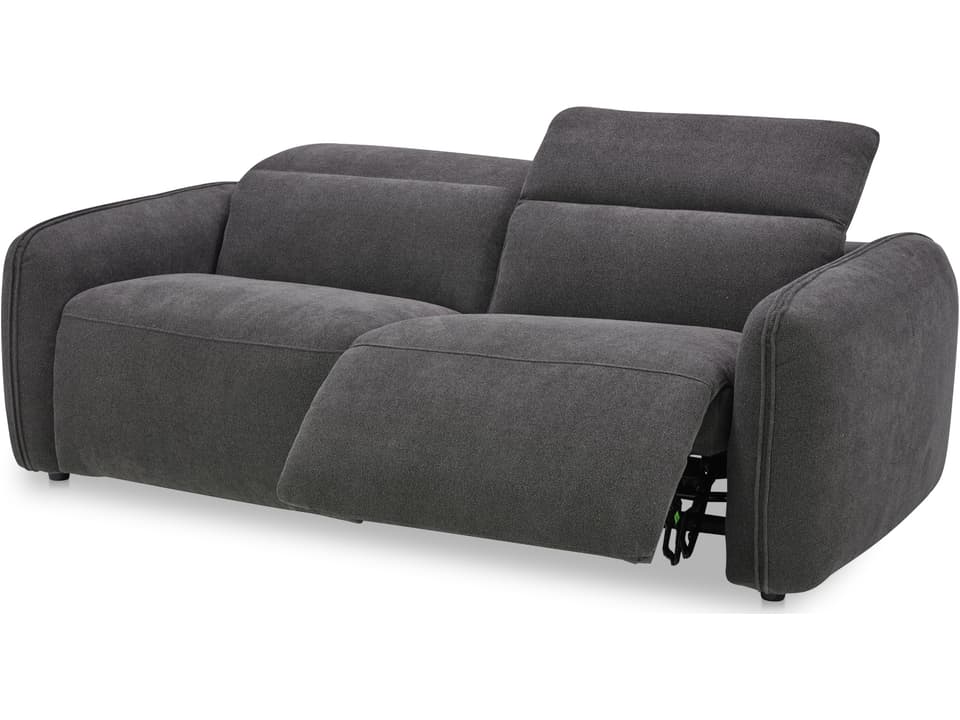 Eli Power Recliner Grey Upholstered Sofa