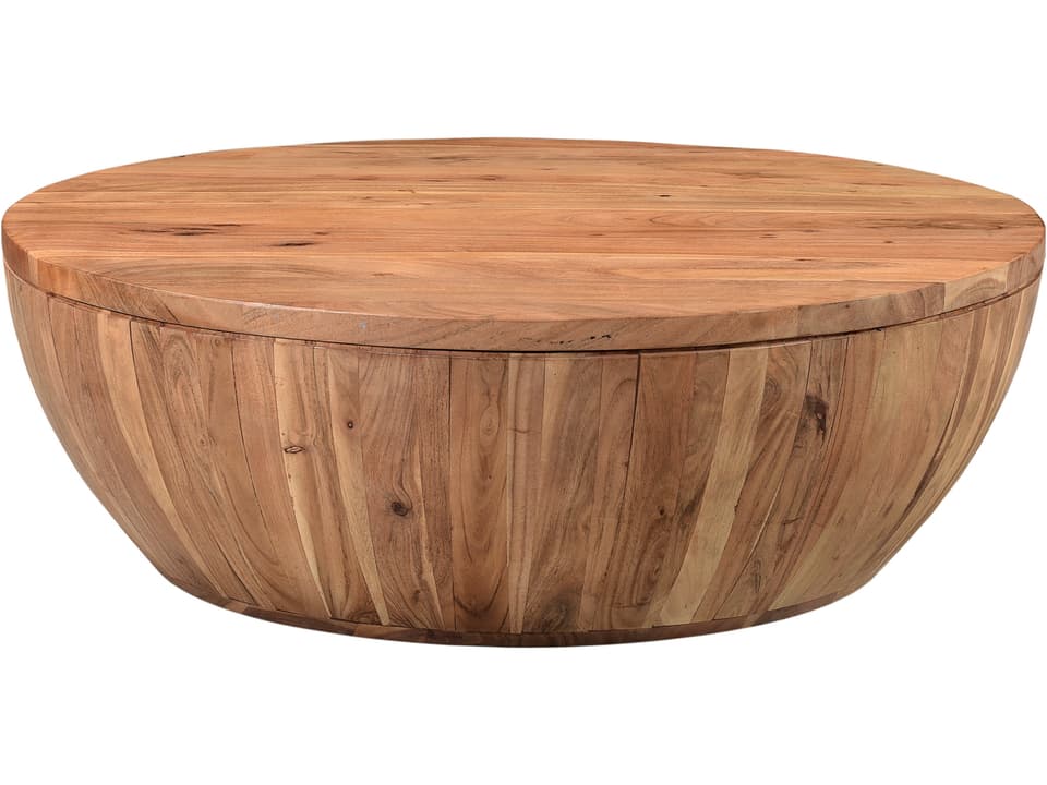 Eske Storage Coffee Table in Solid Acacia Wood