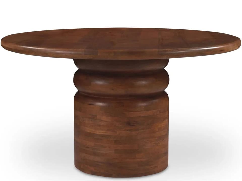 Maro Round Wood Natural Dining Table