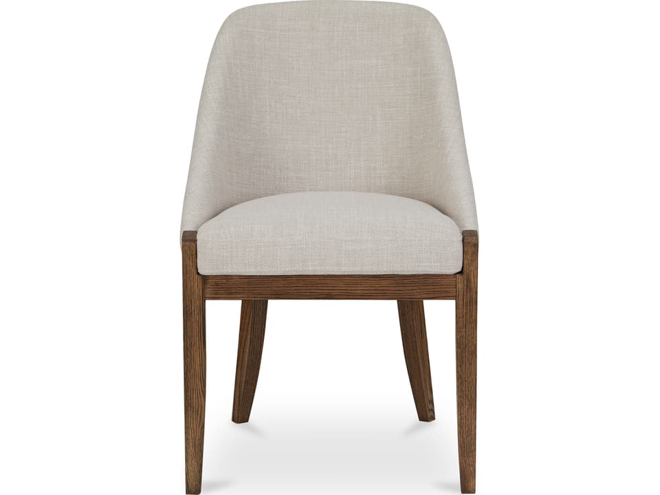 Edward Dining Chair in Heather Beige Performance Fabric