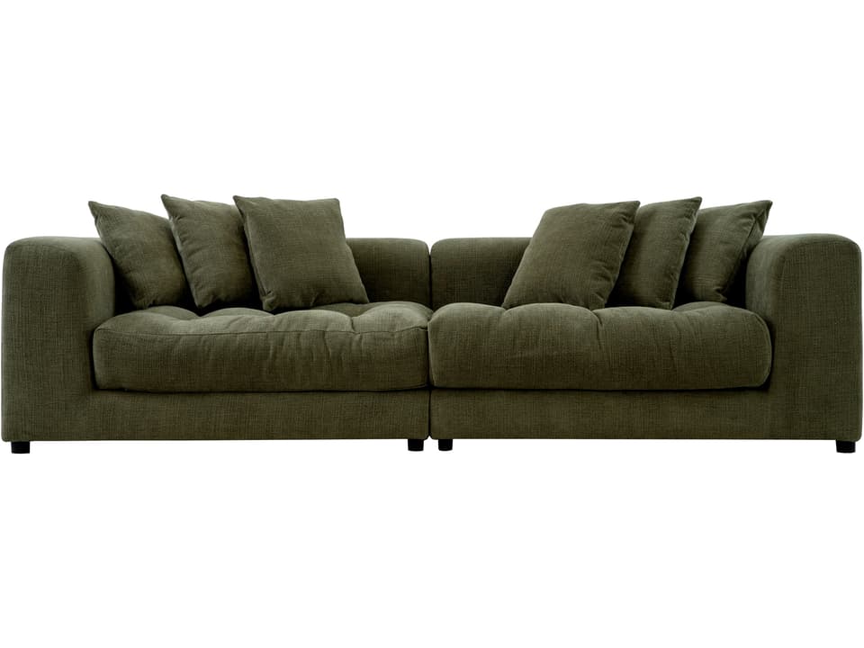Davie Green Upholstered Sofa
