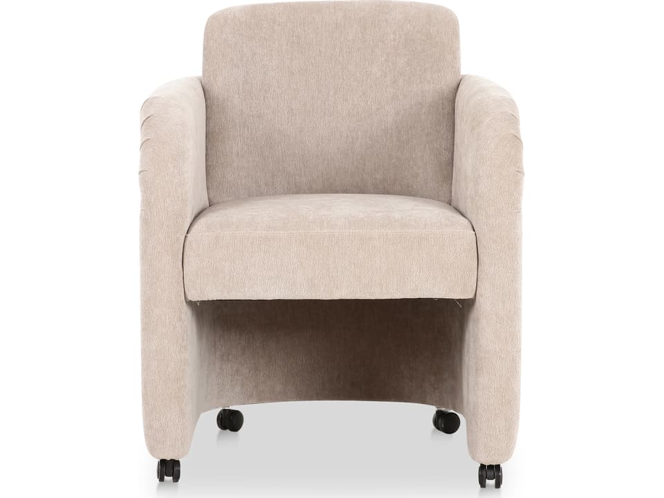 Mesto Rolling Dining Chair Taupe