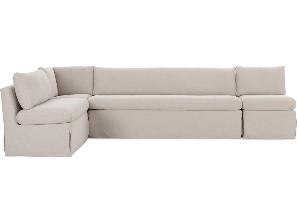 Fable Beige Upholstered Sectional Sofa