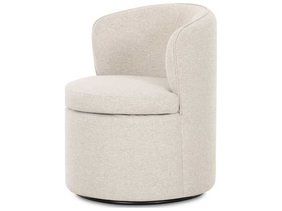 Dane Plywood Beige Upholstered Armless Dining Chair